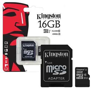 16 GB KINGSTON MICRO SD CARD
