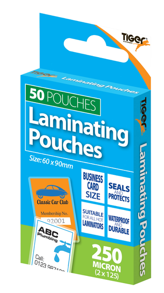 Business Card Laminating Pouches Pk 50