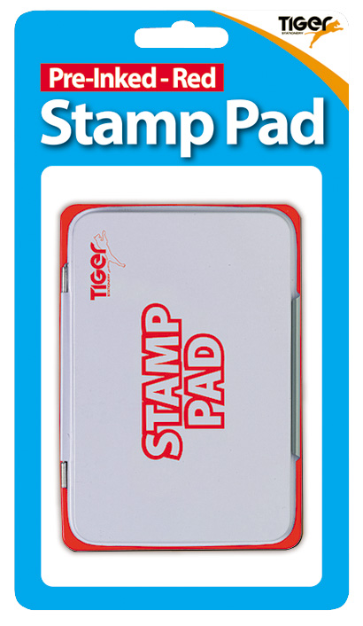 Stamp Pad Red Pre-Inked