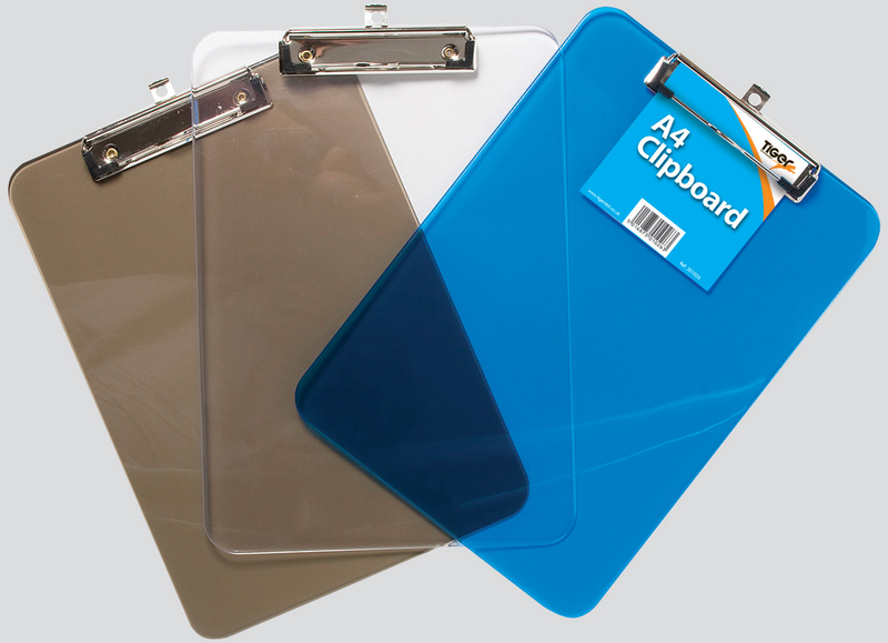 A4 Moulded PS Clipboard Asstd