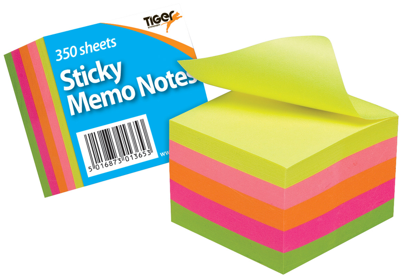 Block 2x2in Neon Sticky Memo Notes 350 sheets