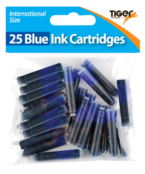 Bag 25 Blue Ink Cartridges