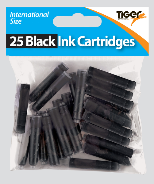 Bag 25 Black Ink Cartridges