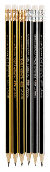 HB Pencils With Eraser - Blister Pk 6
