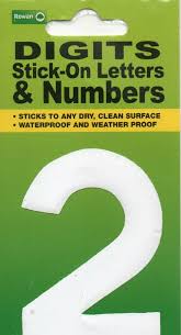 DIGITS STICK ON LETTERS & NUMBERS (2)