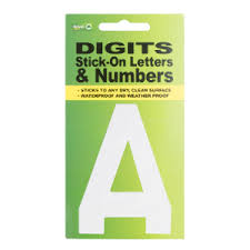 DIGITS STICK ON LETTERS (A)