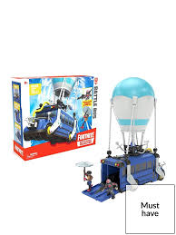 Fortnite Battle Royale Collection Battle Bus and 2 Exclusive Figures Funk Ops and Burnout, Blue