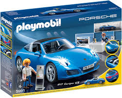 Playmobil 5991 Porsche 911 Targa 4S with Lights and Showroom