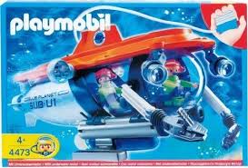 PLAYMOBIL 4473 RESEARCH SUBMARINE WITH UNDERWATER  MOTOR & PUMP