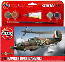 Airfix A55111 1:72 Scale Hawker Hurricane MkI Starter Gift Set