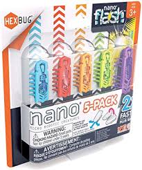 HEXBUG 433-6983 5 Pack 4 Plus Bonus Flash Nano Sensory Vibration