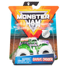 Monster Jam Official Monster Truck, Die-Cast Vehicle, Ruff Crowd Series GRAVE DIGGER