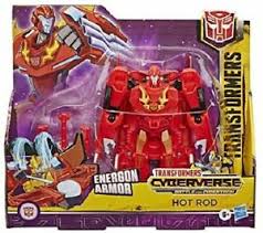 Transformers Toys Cyberverse Ultra Class Hot Rod Action Figure. Combines with Energon Armour to Powe