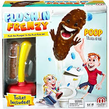 Flushin' Frenzy Game - Push the Plunger 'til the Poop Pops Out!