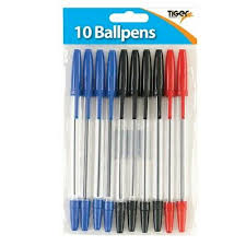 BALLPOINT PENS Stationary Office School Exams Revision Work Blue Back Red