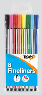 8 Fineliner Pen bright colours