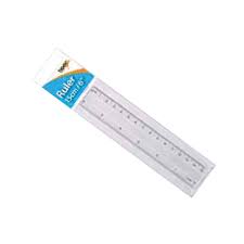 15cm Ruler CLEAR 6" SHATTER RESISTANT School Exam 6 Inch Rulers