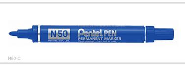 Pentel N50 Permanent Marker Bullet Point Blue