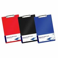 A4 Vinyl Clipboard Fold Over Cover File Holder Folder Wallet Clip Board Strong A