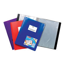 A4 10 Pkt Flexicover Coloured Display Book  ASSORTED COLORS