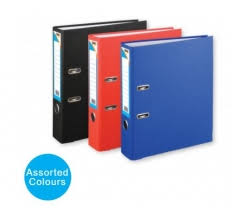 ASSORTED COLOURS LEVER ARCH FILE