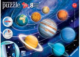 Solar System 8 Planets 3D Puzzle 522