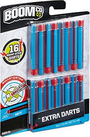 BOOMco. Extra Darts Pack, Blue with Red Stripe