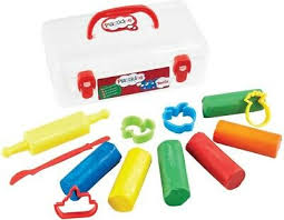 Plasticine Toolz Play Clay Craft Dough With Tools & 6 Colours