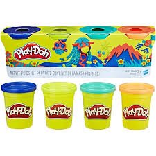 Play Doh 4 Pack of Wild Non Toxic Colours