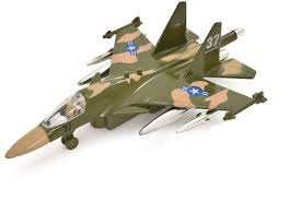 Combat Mission Die Cast Jet Fighter Plane With Sound & Light Sky 1:120 Scale Kid