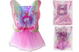 Childrens Girls 4 Pc Fairy Dress Up Set