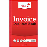 Silvine Duplicate Invoice Book - Numbered 1-100 with index sheet (210 x 127mm)