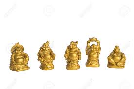 Small golden Buddha statues Assorted Design