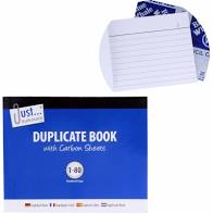 DUPLICATE RECEIPT BOOK Numbered Pages 1-80 + Sheet of Carbon Paper