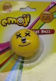 Emoji Splat Ball Stress Relief Toy Fun Party Bag Filler Fun Shape Squishy Gift