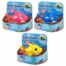 Robo Alive Junior Baby Shark Sing and Swim Bath Toy Assorted Colours