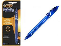 BIC Gelocity Quick Dry Gel Pen Blue 0.7 mm