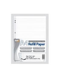 A4 PUNCHED REFILL SHEETS