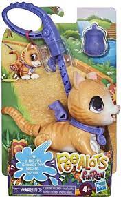 FurReal Peealots Lil' Wags Tabby Kitty Cat Interactive Pet Toy