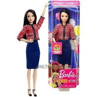 Barbie GFX28 Political Candidate Doll, Tall Black-Haired,