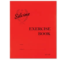 SILVINE EXERCISE BOOK RULED FEINT 203MM X 165MM 40 PAGES