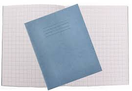 RHINO Stationery Exercise Book | 9 X 7 | 80 Page | 7mm Squared Exercise Book | BLUE|