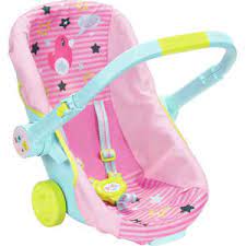 Zapf Creation Doll Travel Seat Baby Born Pink and Blue