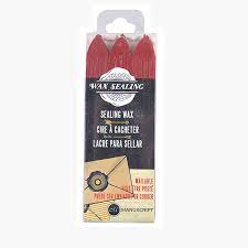 Manuscript Wax with Wick, Pack of 3, Red