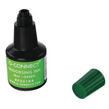 Q-Connect Endorsing Ink 28ml Green