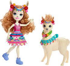 Enchantimals FRH42 Lluella Llama Doll and Fleecy Figure