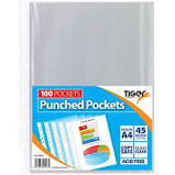 A4 Punched Pockets Pack of 100