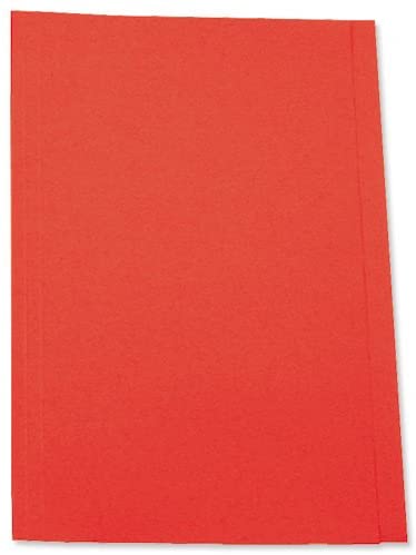5 Star Office Square Cut Folder Recycled 170gsm Foolscap RED
