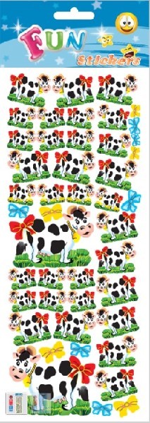 FUN STICKERS COW&BELL