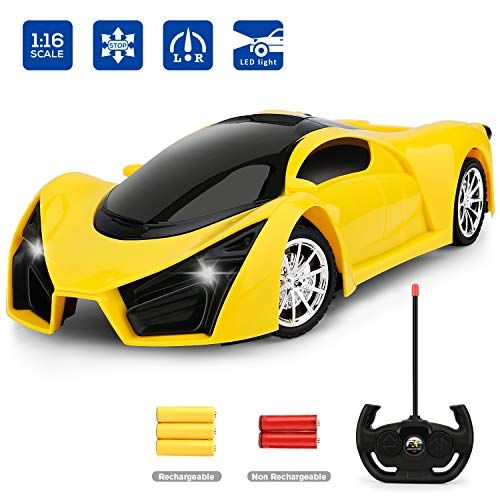 Car  Full Control Power Radio/ Remote Control R/C Scale 1:24 High Speed Car ( Yellow)